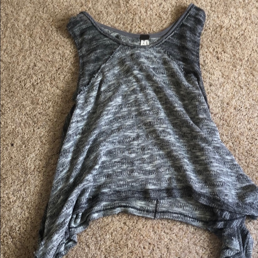 Grey free people tank top